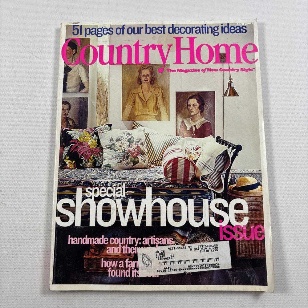 Country Home Magazine April 2002 Special Showhouse Issue Decorating Ideas